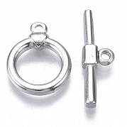 304 Stainless Steel Toggle Clasps STAS-N087-21