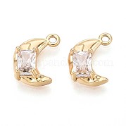 Латунные микро проложить кубического циркония подвески KK-T071-42G