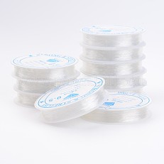3PCS Fil Élastique pour Bracelets Transparent,0.6mm 0.8mm 1.0mm Cristal  Cordes Élastique de