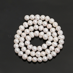 1 filo di perle d'acqua dolce coltivate naturali, patata, bisque, 2.5~3x3.5~4.5x3~4mm, Foro: 0.5 mm, circa 119~124pcs/filo, 13.78~13.90 pollice (35~35.3 cm)