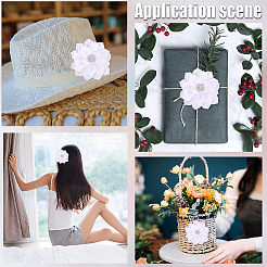 Ornamentzubehör aus Polyester und Strass&nbsp;DIY-WH20063-015D