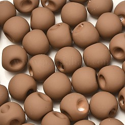 Gummierten Acrylperlen-Farbig&nbsp;OACR-G012-05G