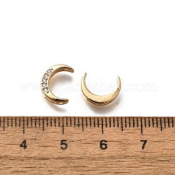 Messing Micro Pave klare Zirkonia Verbinder Verbinder Charms&nbsp;KK-K378-66G