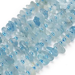 Natürliche Aquamarin Perlen Stränge&nbsp;G-Z124-A03-02