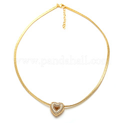 Collares pendientes de circonita cúbica transparente micro pavé de latón&nbsp;WG2FDF6-02