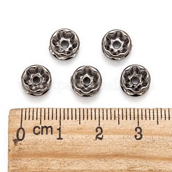 Messing Strass Rondell Space Beads&nbsp;RB-H035-22