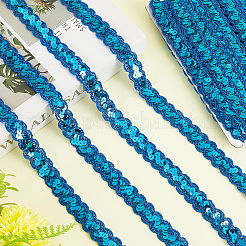 Glitzernde Pailletten-Spitzenbänder aus Polyester&nbsp;OCOR-WH20007-15C