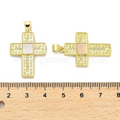 Ottone micro spianare pendenti zirconi&nbsp;KK-K365-06B-G