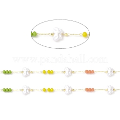 Handgefertigte umweltfreundliche Kabelkette aus Messing&nbsp;CHC-E023-22G