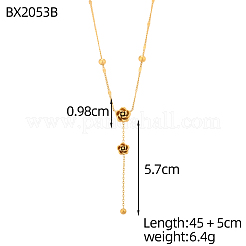 Lasso-Halsketten aus 304 Edelstahl&nbsp;STAS-OY018-28G