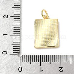 Pendentifs en coquillage blanc naturel pavé de laiton&nbsp;KK-S522-09G-C