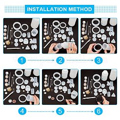 Diy Silikon-Armreif-Formen-Kits&nbsp;DIY-PH0004-45