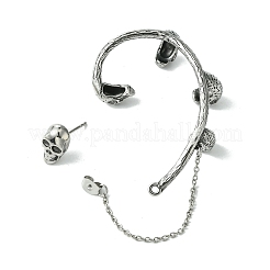 Boucles d'oreilles manchette en acier inoxydable chirurgical 316&nbsp;EJEW-E300-15AS-02