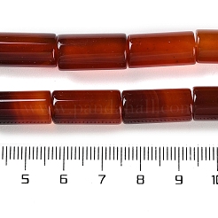 Fili di perline agata rosso naturale&nbsp;G-NH0019-A03-02