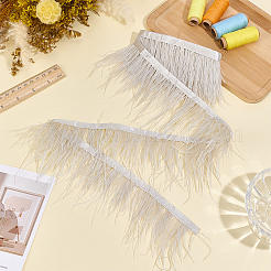 Adorno de plumas de avestruz de imitación de fibra de moda de 2 m&nbsp;DIY-GF0014-47B