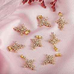 Ciondoli in ottone con micro pavé di zirconi trasparenti da 5 pezzo&nbsp;ZIRC-SZ0002-59