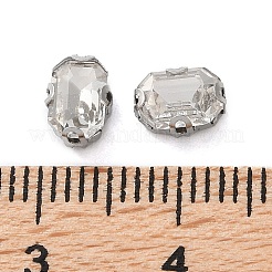 Rechteckiger Strass zum Aufnähen&nbsp;RGLA-L028-05A-01