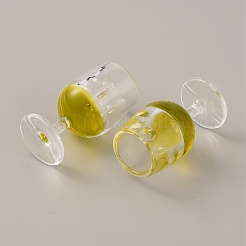 Colgantes de resina transparente&nbsp;RESI-WH0026-48K