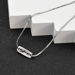 Collares de cadena serpentina de acero inoxidable 304&nbsp;NJEW-K255-33P