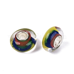 Cuentas europeas hechas a mano con vidrio soplado y núcleo de latón.&nbsp;LAMP-N044-08S-01