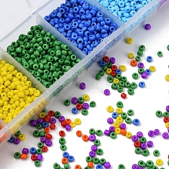3500 Stück 7 Stil 12/0 runde Saatperlen aus Glas&nbsp;SEED-YW0001-36