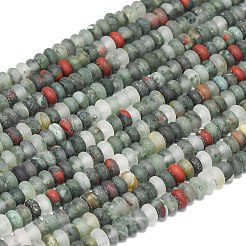 Natürliche afrikanische Heliotrop Perlen Stränge&nbsp;G-P575-A55-4x2mm