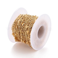 Catene a maglie a cuore in acciaio inossidabile 304 con placcatura sotto vuoto in PVD&nbsp;CHS-E006-11G