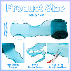 12 m Polyester-Wellenkantenband&nbsp;DIY-TA0012-96C