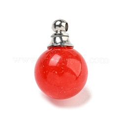 Pendenti per bottiglie di profumo con pietre preziose miste naturali e sintetiche&nbsp;G-K338-22P