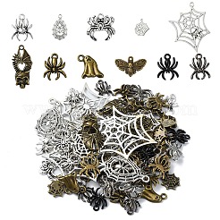 40 Stück 4 Farben Halloween-Anhänger aus Legierung&nbsp;FIND-YW0006-35