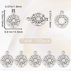 Ciondoli in lega in stile tibetano da 100 pz&nbsp;FIND-SC0007-53