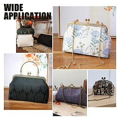 2 Stück 2 Stile Eisen-Taschenrahmengriff&nbsp;FIND-WR0002-95