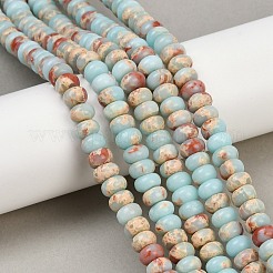 Synthetische Aqua Terra Jaspis Perlen Stränge&nbsp;G-P237-03