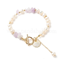 Set di bracciali con perline di pietre naturali miste&nbsp;BJEW-TA00032