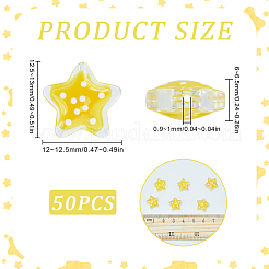50pcs Glasperlen&nbsp;LAMP-SC0001-39