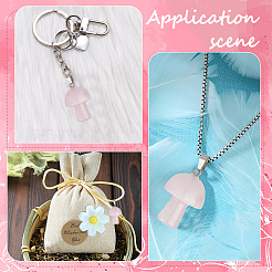 10pcs pendentifs en quartz rose naturel&nbsp;G-UN0001-18A