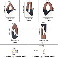 Kits de fabrication de boucles d'oreilles bricolage&nbsp;DIY-OC0006-20
