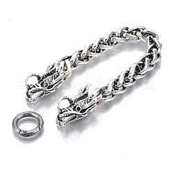 Braccialetti a catena da uomo in lega di grano&nbsp;BJEW-T014-08AS