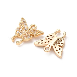 Pendentifs avec zircon cubiques à micro-pavés en laiton&nbsp;ZIRC-L105-13G