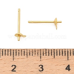 925 accesorio para pendientes de botón redondos y planos de plata de ley&nbsp;STER-B010-01A-G