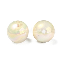 Placcatura uv perline acriliche iridescenti arcobaleno&nbsp;OACR-F004-08E