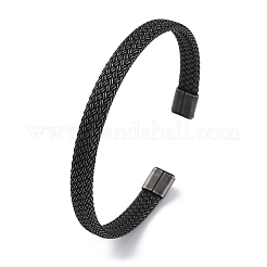 Braccialetti con polsino in acciaio inossidabile chirurgico 316 per uomo&nbsp;BJEW-P319-05B-B