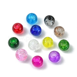 12 Farbe transparente Backfarbe Crackle-Glasperlen&nbsp;CCG-FS0001-02B