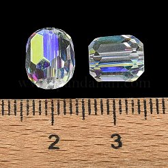 Perline in vetro placcato a colori&nbsp;GLAA-F108-12B-15