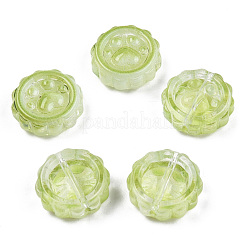 Perle di vetro verniciate a spruzzo trasparente&nbsp;GLAA-N035-037-C03