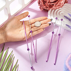 4 pieza de ganchos de crochet de aleación para manualidades&nbsp;AJEW-TA0003-50B
