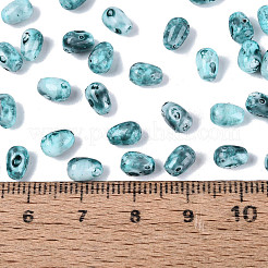 Perles de rocaille en verre picasso&nbsp;SEED-N012-10H
