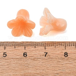 Cuentas talladas de coral sintético teñido&nbsp;GG-CBAE64B-02C-01