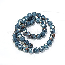Synthetischen Meer weißer Jade runde Perle Stränge&nbsp;G-M165-8mm-15