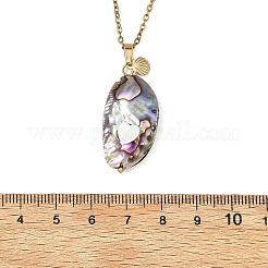Ovaler Anhänger aus natürlicher Paua-Muschel&nbsp;NJEW-JN06188